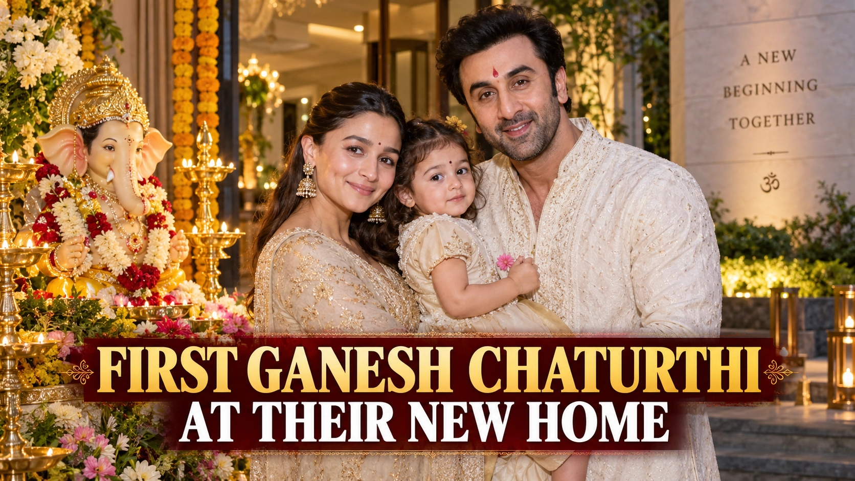 Alia Bhatt and Ranbir Kapoor Mark First Ganesh Chaturthi at New Bungalow — Raha Moment Draws Attention