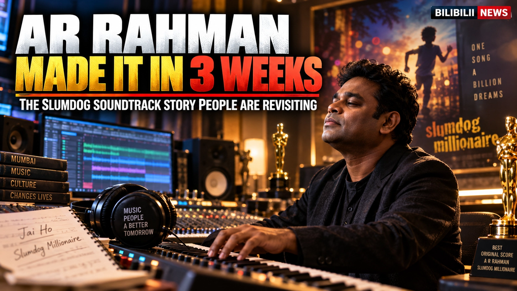 Bilibilii editorial thumbnail for AR Rahman Says He Was Warned Against Danny Boyle — Then Made His Oscar-Winning Music in Three Weeks