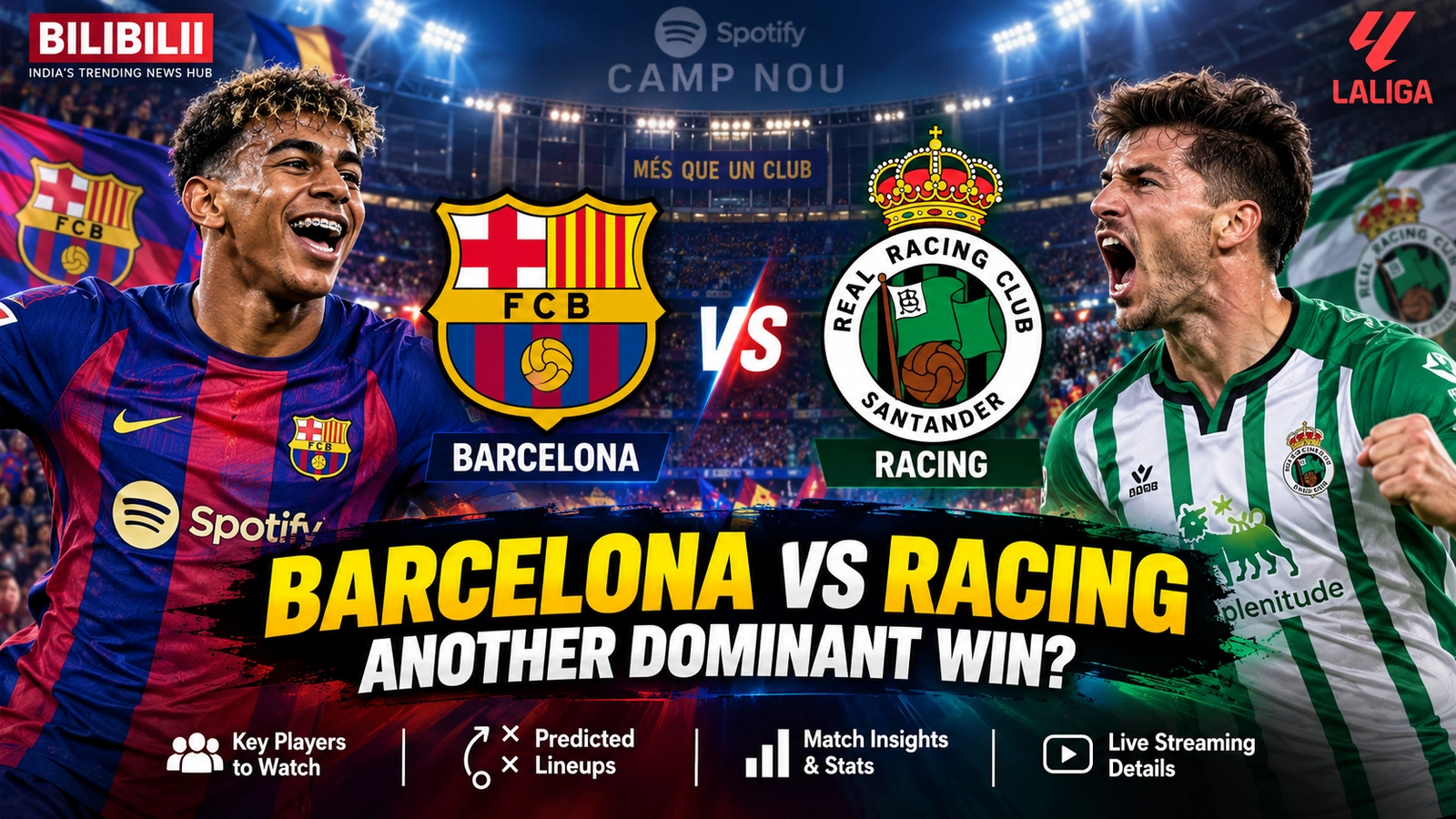 Barcelona vs Racing featured image