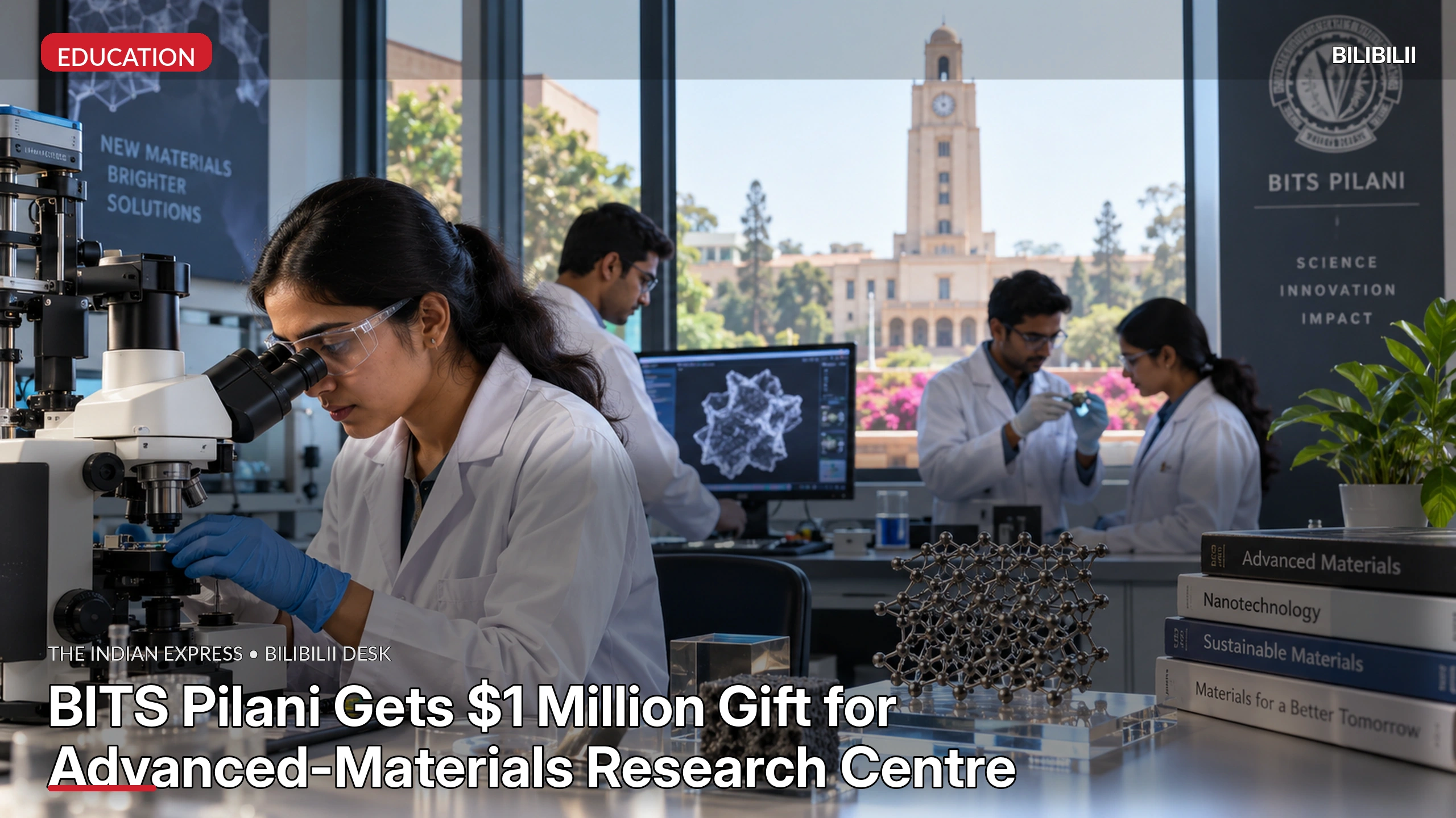 BITS PILANI GETS $1 MILLION GIFT FOR ADVANCED-MATERIALS RESEARCH CENTRE
