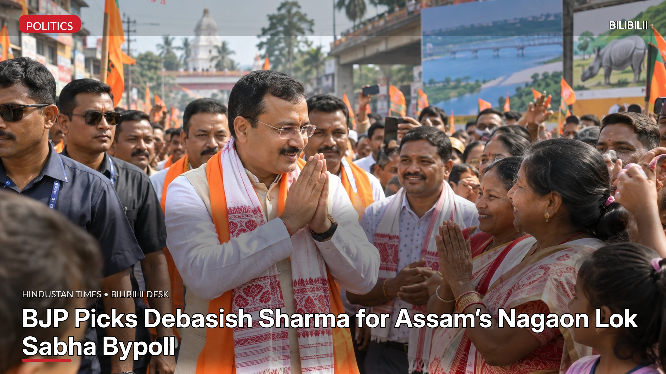 BJP PICKS DEBASISH SHARMA FOR ASSAM’S NAGAON LOK SABHA BYPOLL