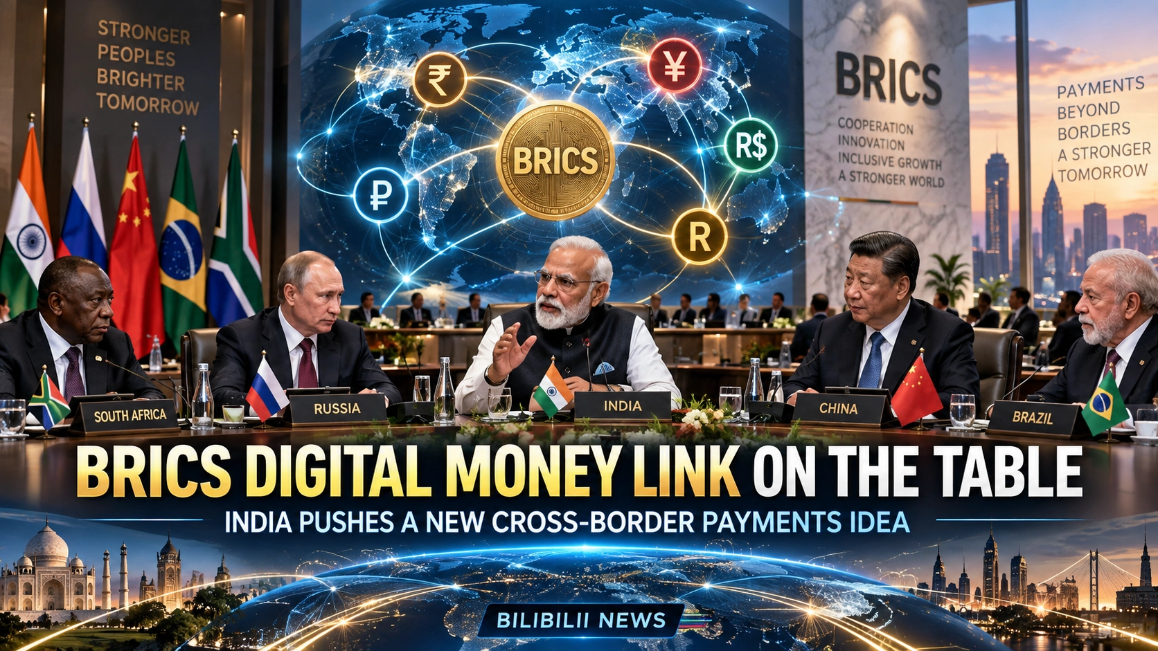 Bilibilii editorial thumbnail for India Pushes BRICS Digital-Currency Link Ahead of Delhi Summit — Why It Could Matter