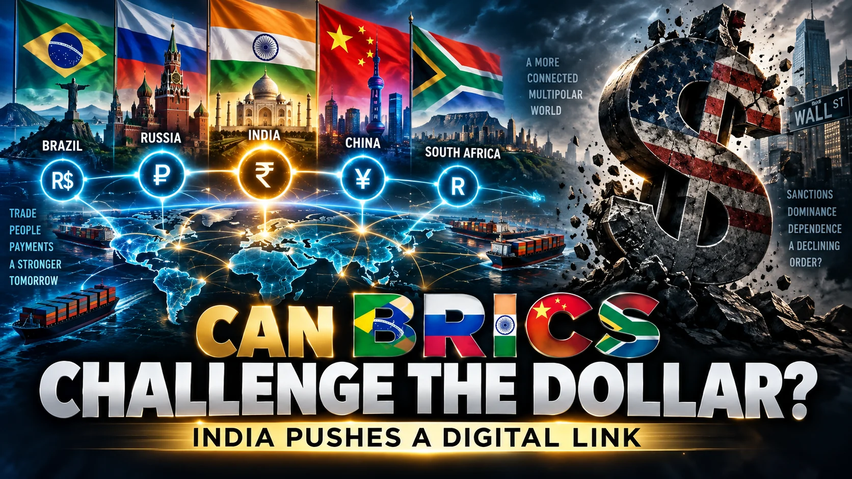 CAN BRICS REALLY CHALLENGE THE DOLLAR? INDIA IS PUSHING A DIGITAL CURRENCY LINK
