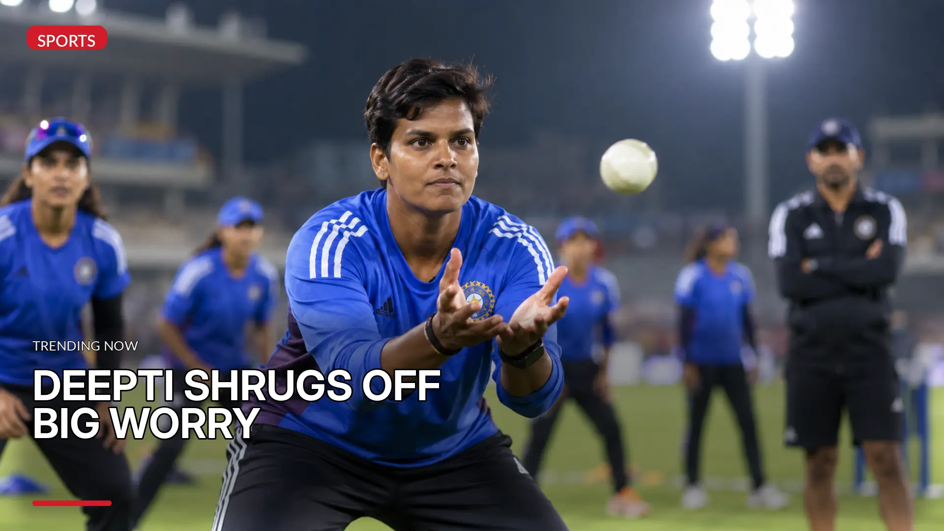 DEEPTI SHARMA DISMISSES INDIA’S FIELDING WORRY BEFORE ASIA CUP FINAL