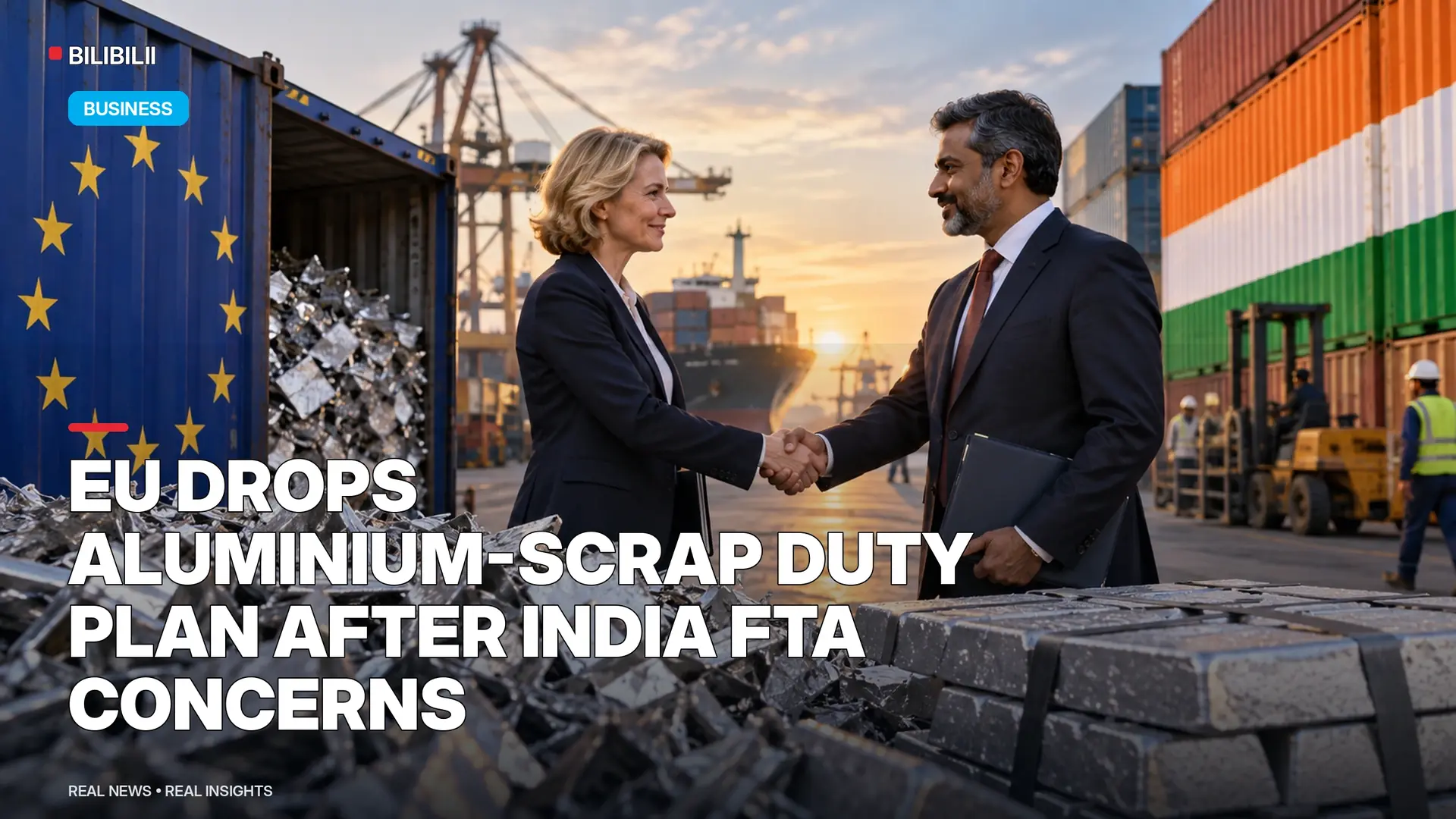 EU DROPS PLANNED ALUMINIUM-SCRAP EXPORT DUTY AFTER INDIA RAISES FTA CONCERNS