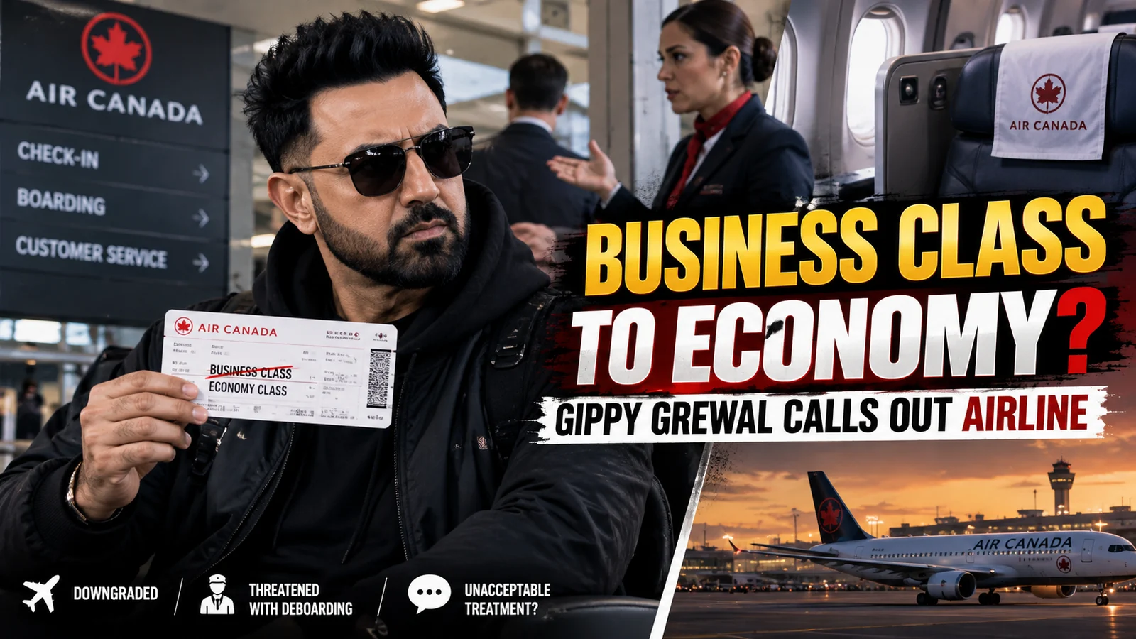 Gippy Grewal Says Air Canada Downgraded Him From Business to Economy: What Happened