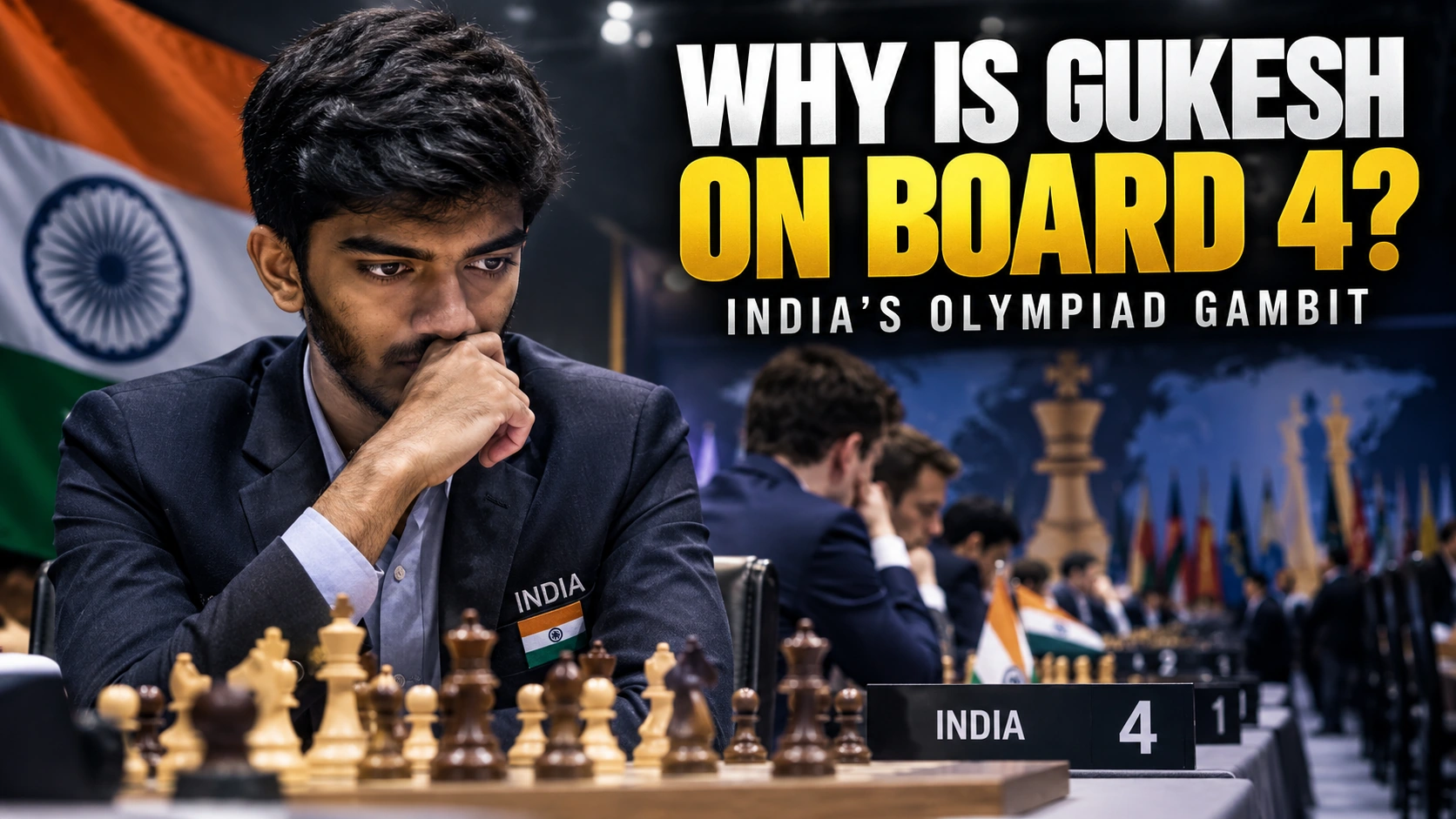 Why Is World Champion Gukesh Playing on Board 4 for India?
