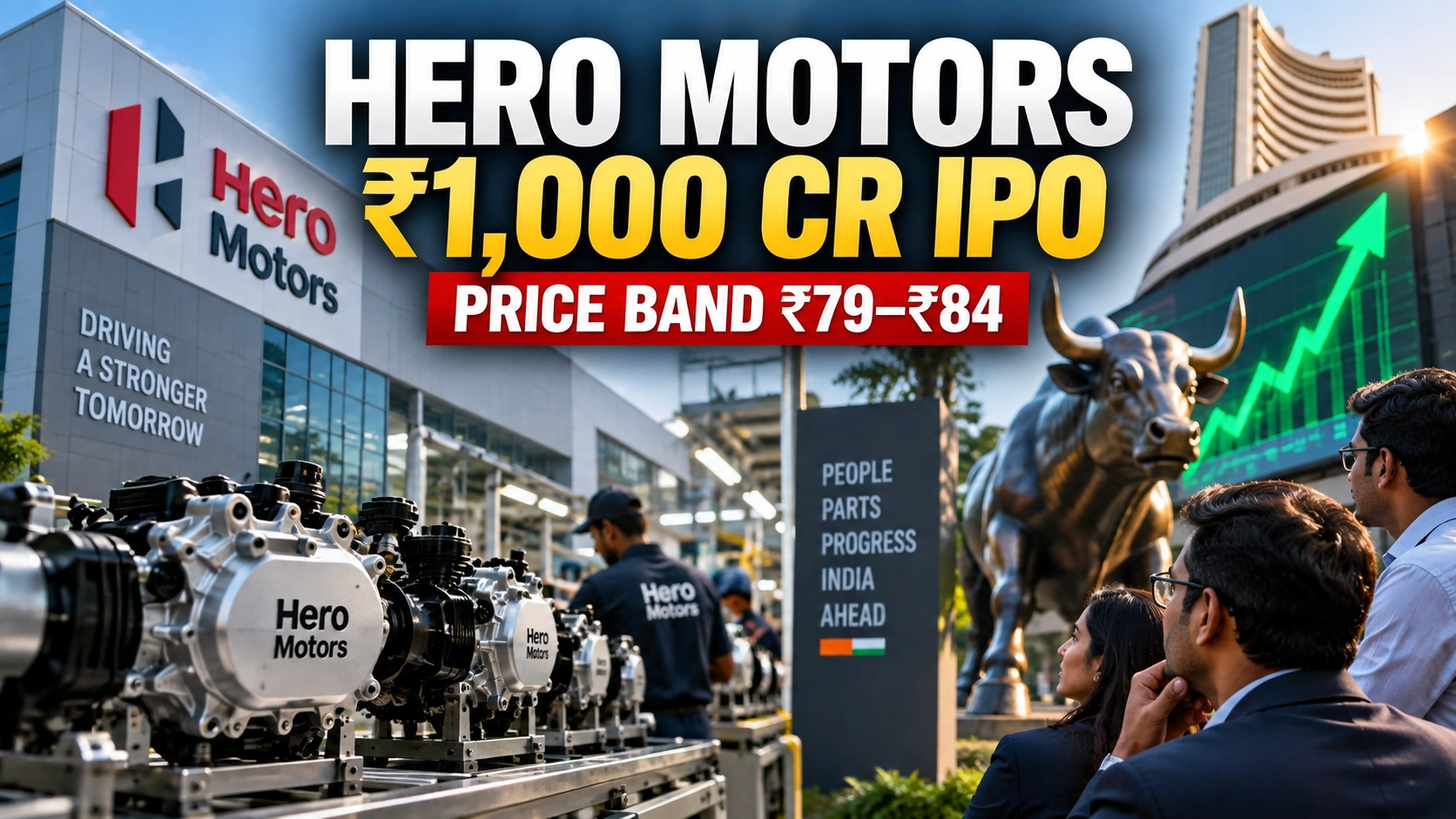 Bilibilii editorial thumbnail for Hero Motors Sets ₹79–₹84 Price Band for ₹1,000 Crore IPO — The Dates and Details Investors Are Checking