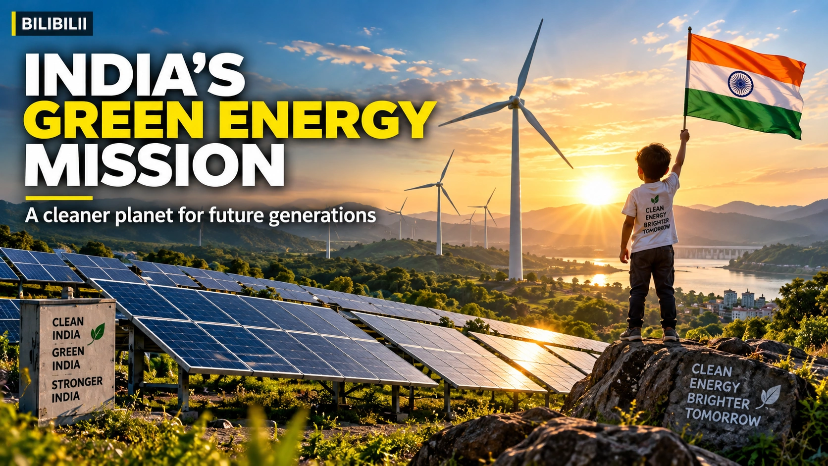 Bilibilii editorial thumbnail for India’s Green Energy Mission — A Cleaner Planet for Future Generations
