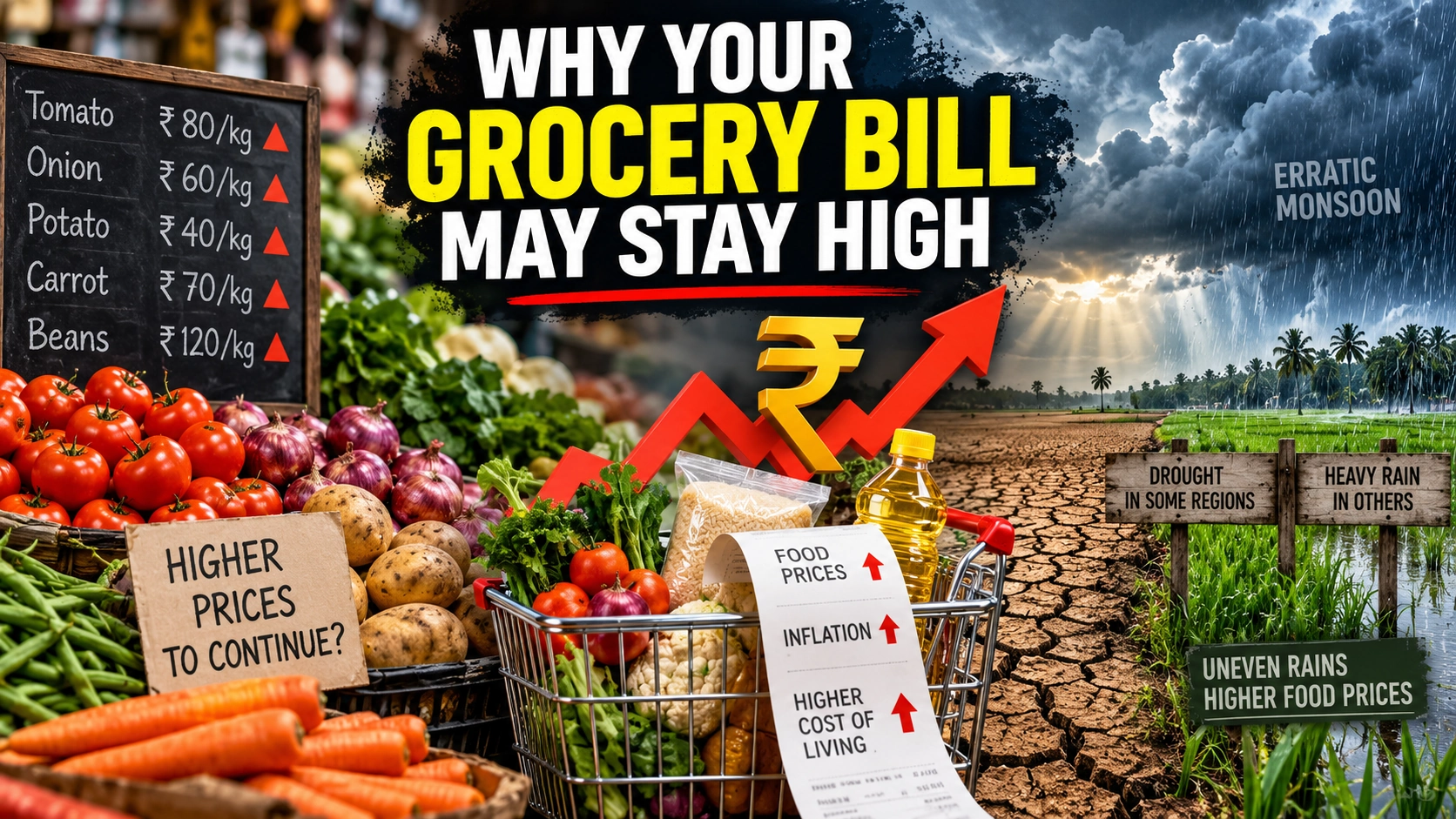 Why Your Grocery Bill May Stay High Even If the Monsoon Looks Normal on Paper