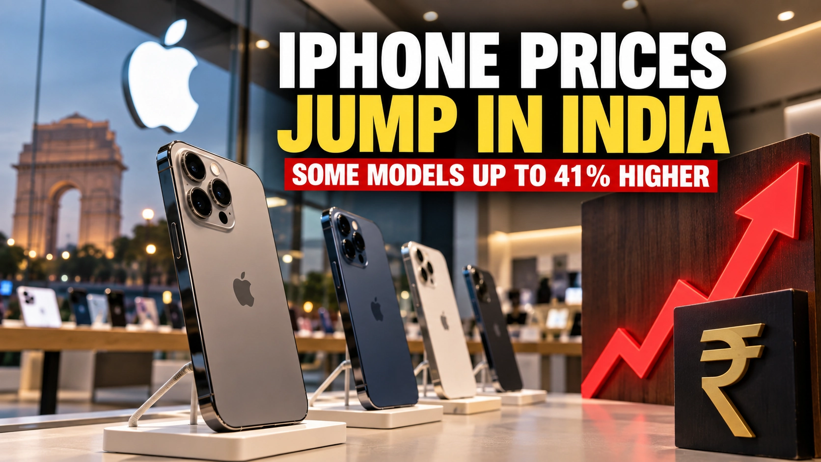 Bilibilii editorial thumbnail for India Gets One of Apple’s Steepest iPhone Price Hikes — Some Models Jump as Much as 41%