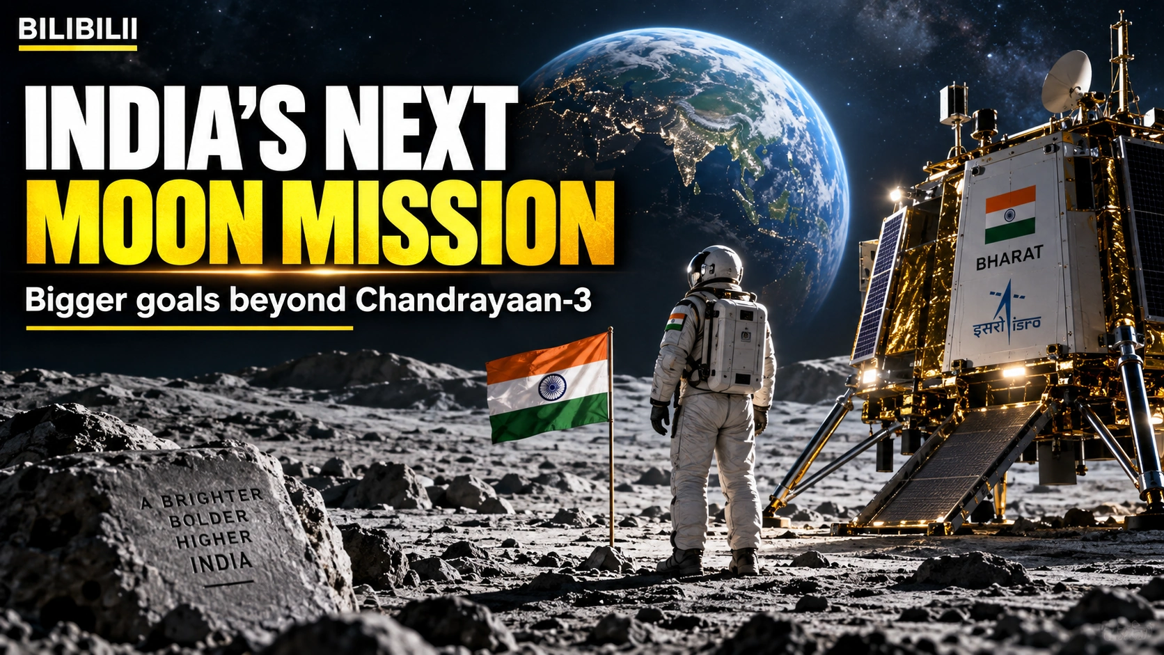 Bilibilii editorial thumbnail for India’s Next Moon Mission — Bigger Goals Beyond Chandrayaan-3