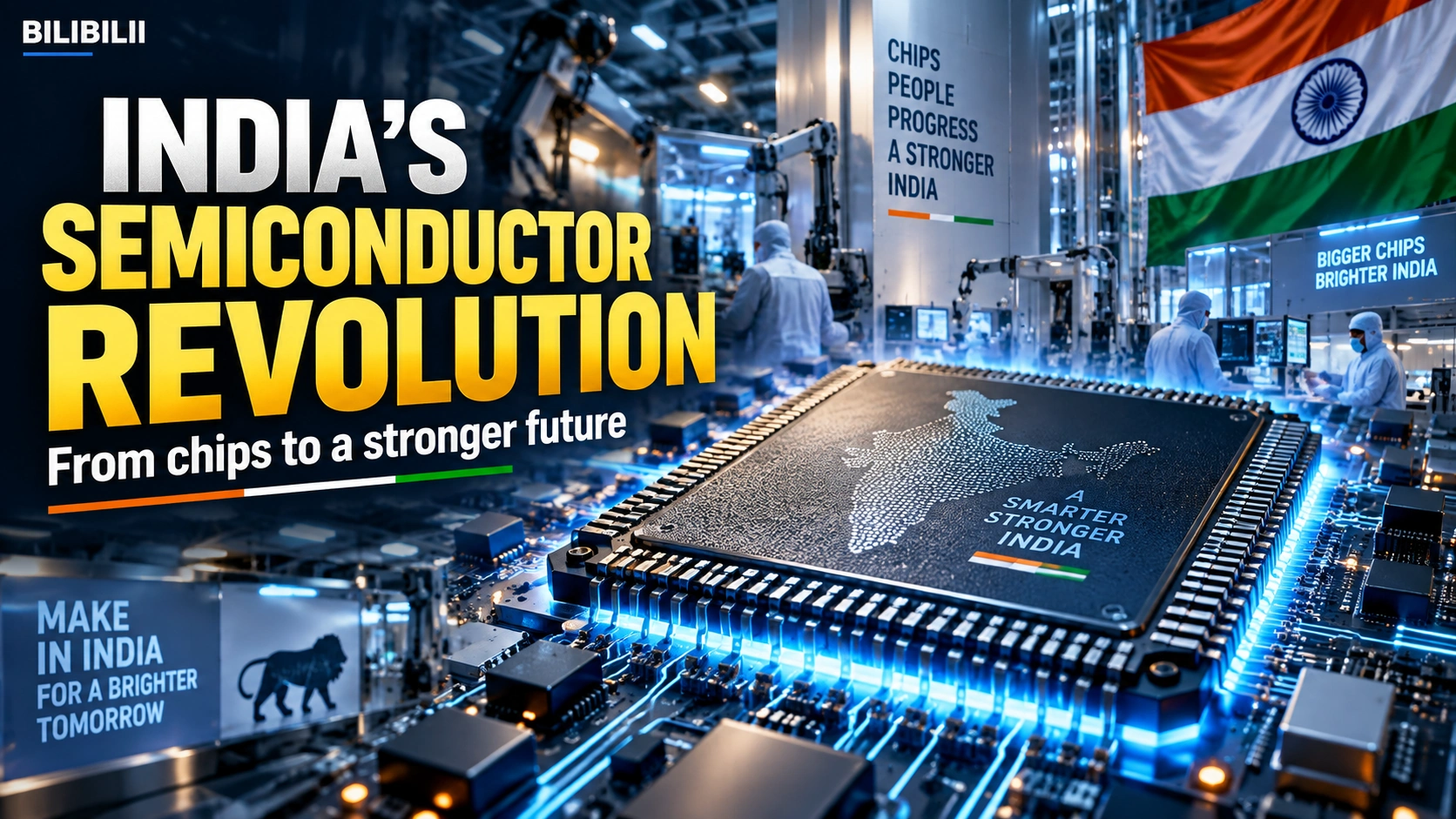 Bilibilii editorial thumbnail for India’s Semiconductor Revolution — From Chips to a Stronger Future