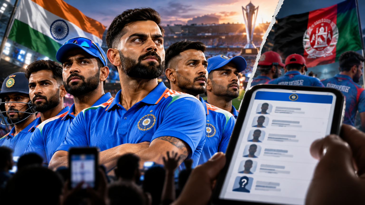 Editorial illustration for: India vs Afghanistan T20I Series Starts September 13: Shreyas Leads, Sanju Returns, Bumrah Conditional