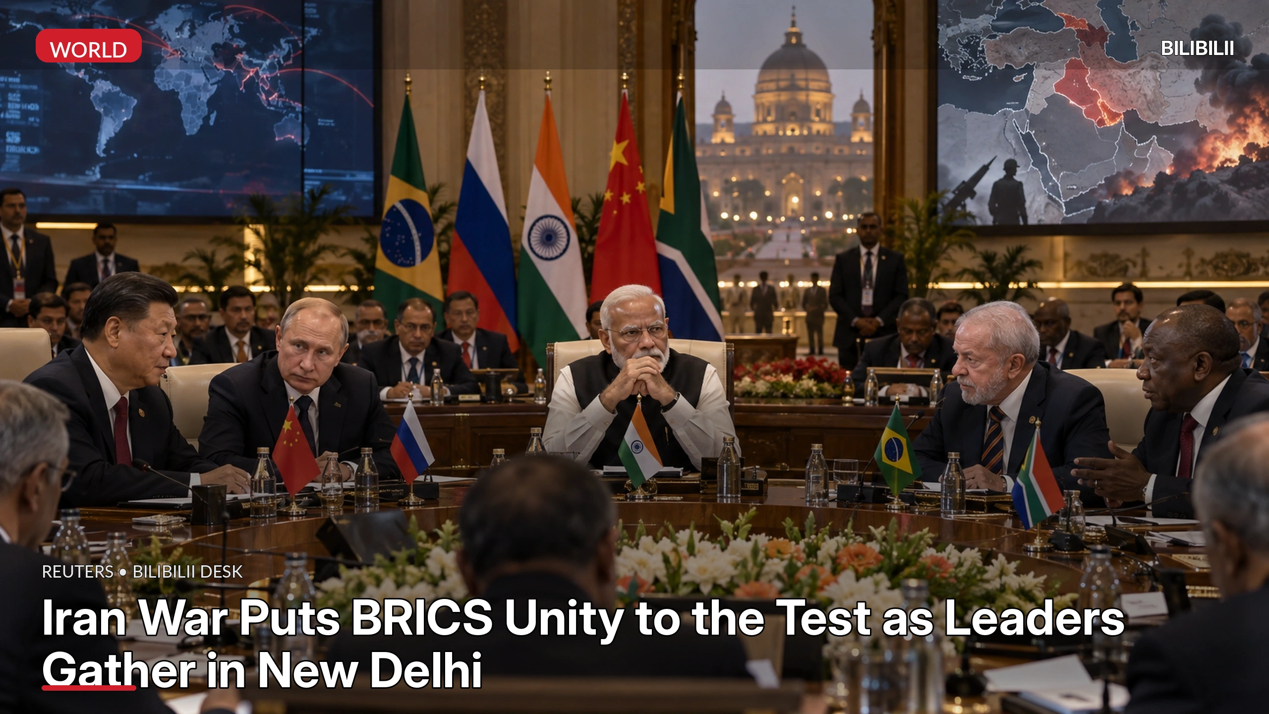 IRAN WAR PUTS BRICS UNITY TO THE TEST AS LEADERS GATHER IN NEW DELHI