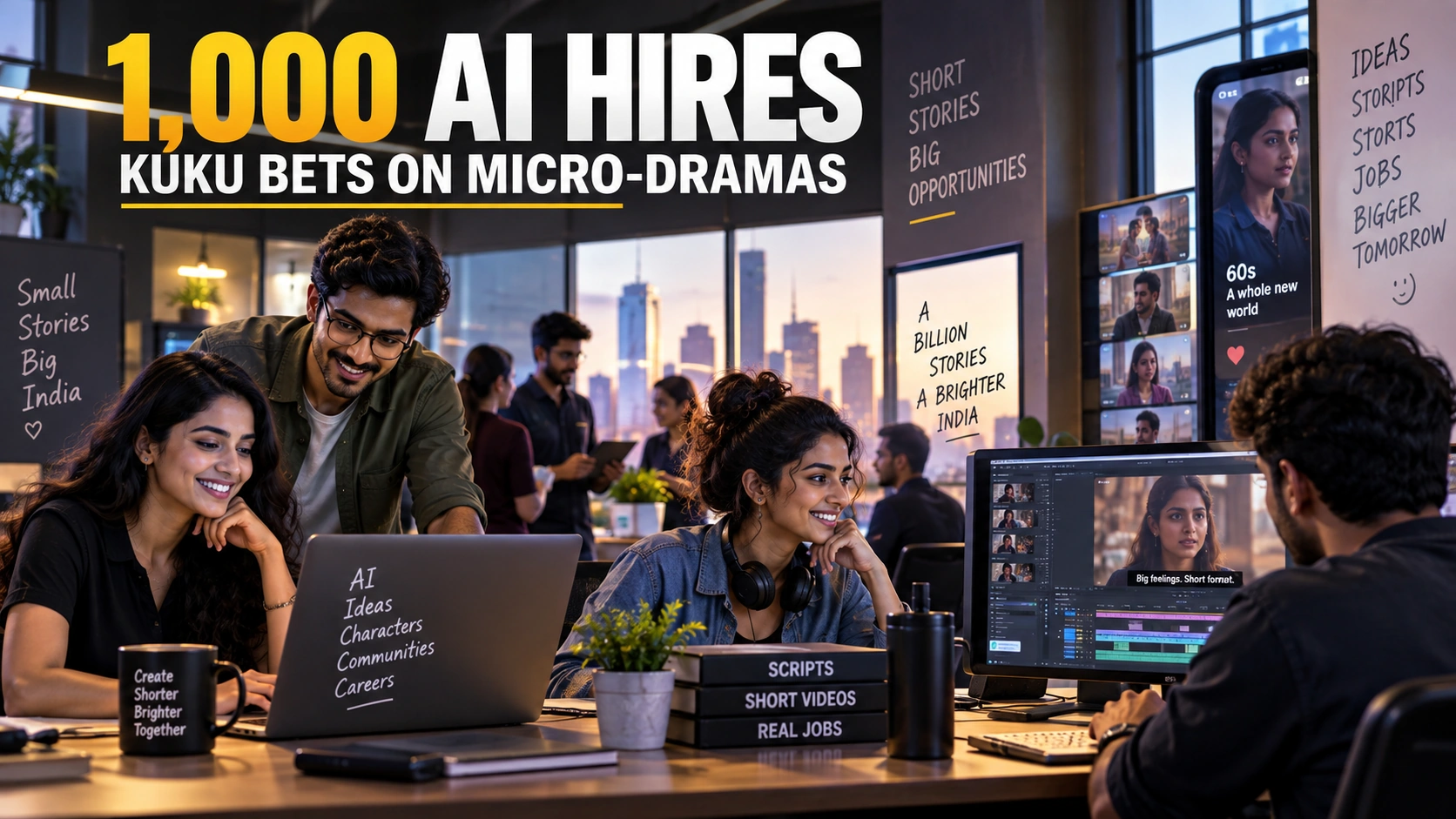Bilibilii editorial thumbnail for Kuku Technologies Plans 1,000 AI-Content Hires — Why Micro-Dramas Are Becoming a New Jobs Market