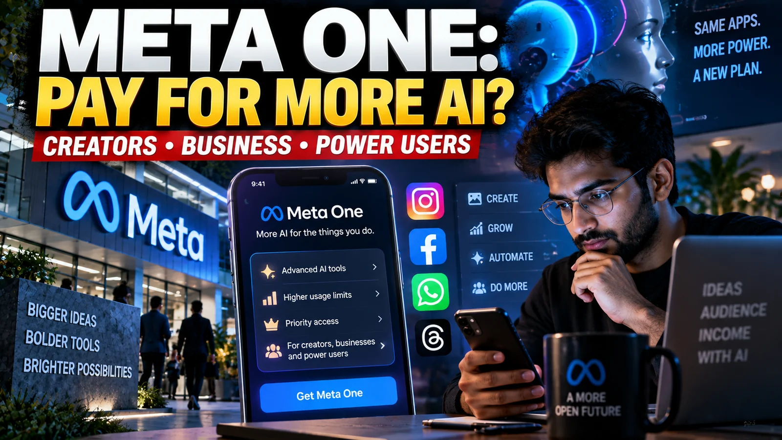 Meta One Is Here: What You Get by Paying for More AI on Instagram, Facebook and WhatsApp
