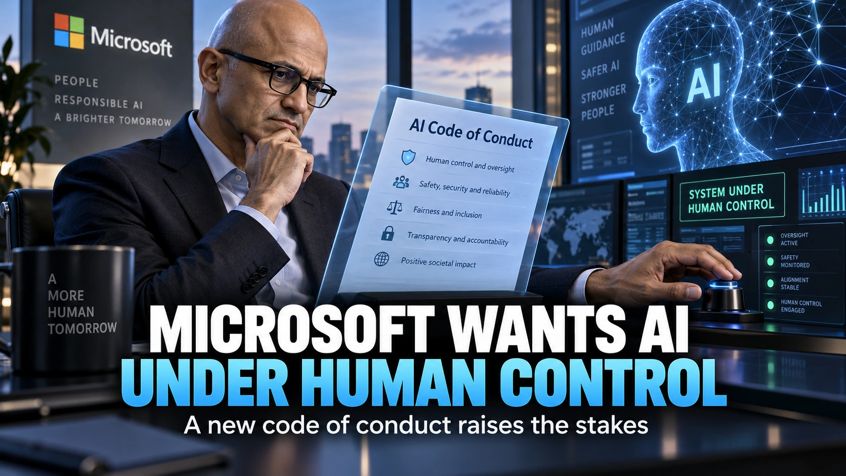Microsoft’s New AI Code — Why Is Human Control Suddenly the Big Theme?
