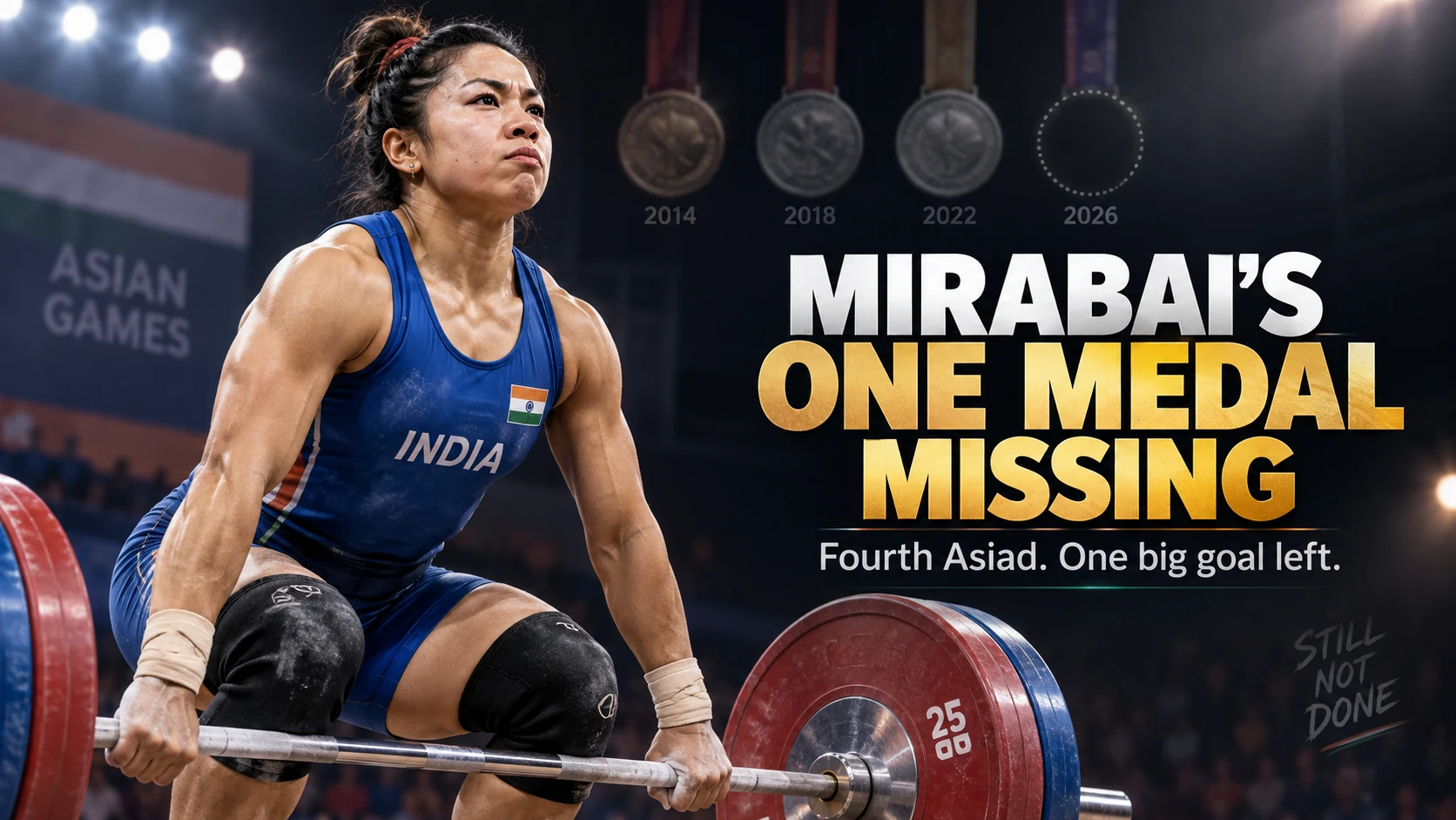 MIRABAI’S ONE MEDAL MISSING