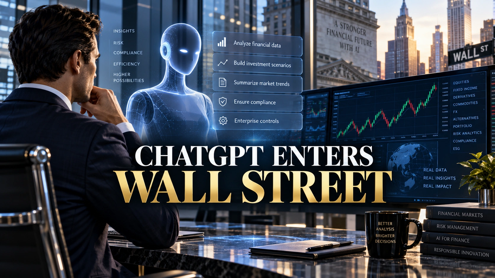 OPENAI LAUNCHES CHATGPT FOR FINANCIAL SERVICES WITH PROFESSIONAL DATA AND ENTERPRISE CONTROLS