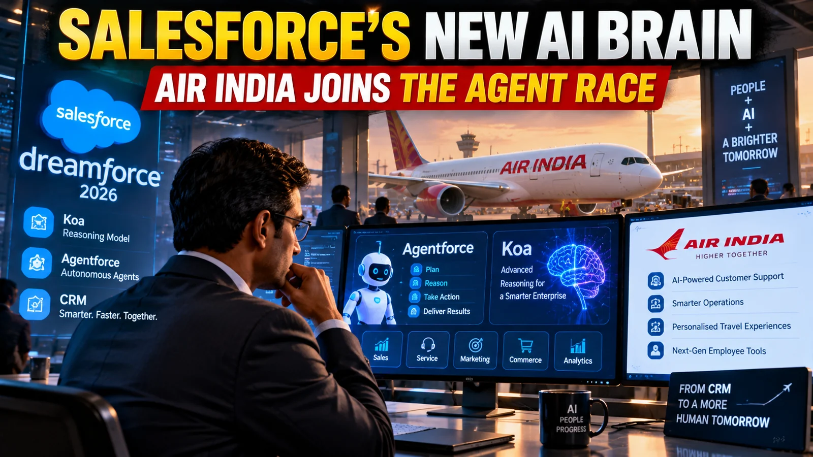 Salesforce’s New AI Brain Meets Air India: What Koa and Agentforce Could Change