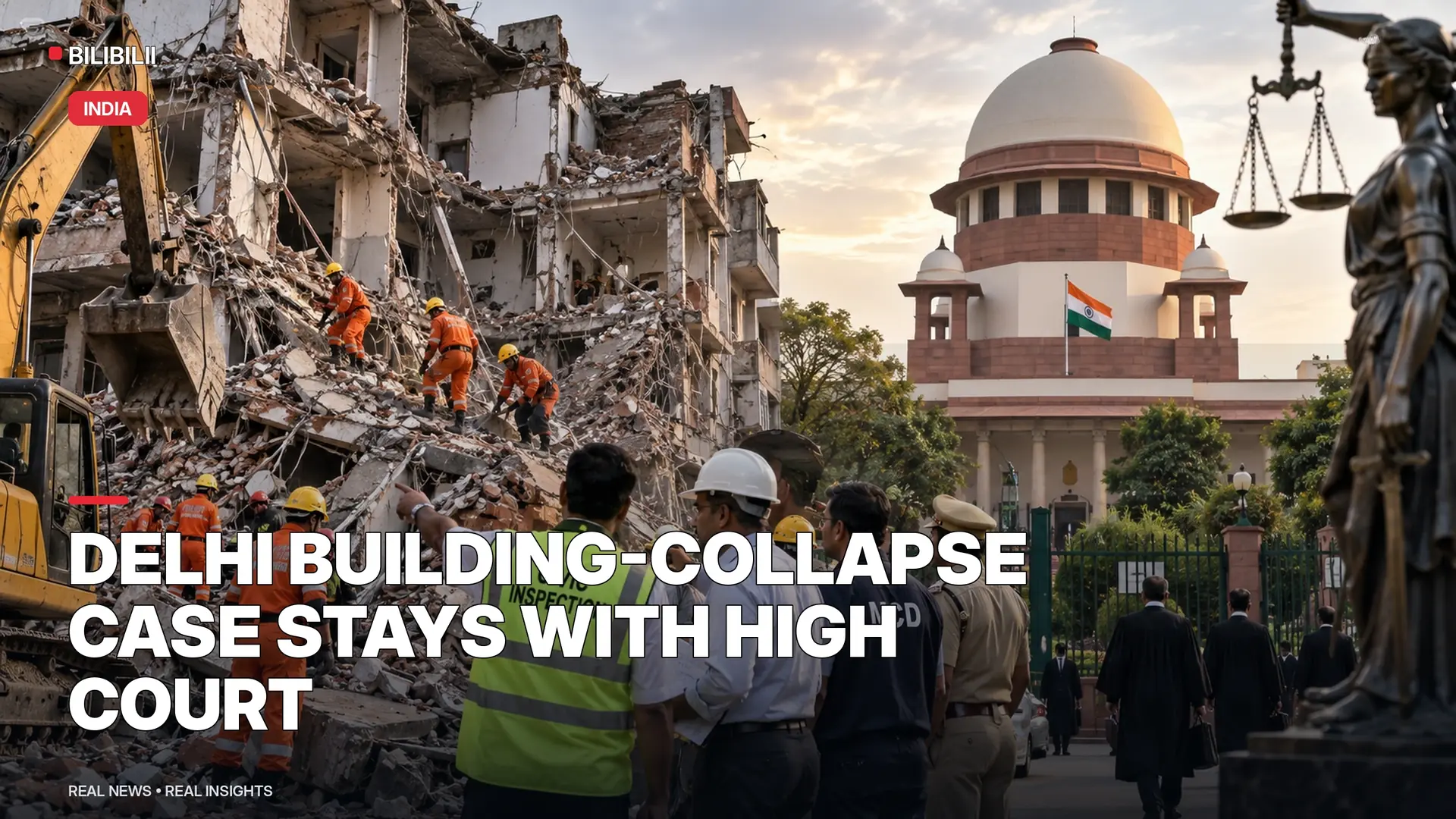 SUPREME COURT LEAVES DELHI BUILDING-COLLAPSE PROCEEDINGS WITH HIGH COURT AS CIVIC ACTION CONTINUES