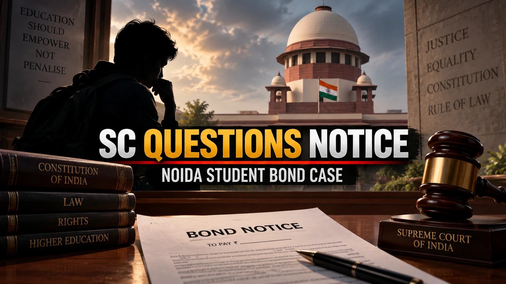 Bilibilii editorial thumbnail for “How Did the Magistrate Dare?” Supreme Court Questions Bond Notice to Noida Student