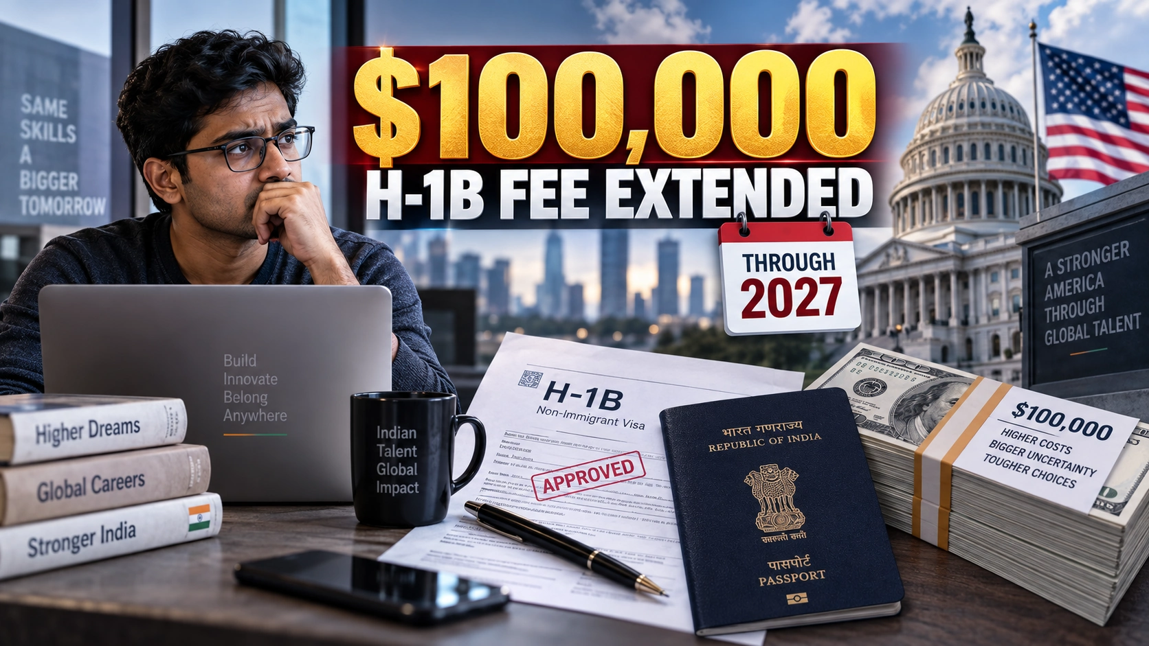 Trump Extends $100,000 H-1B Fee Through 2027 — Why Indian Tech Workers Are Watching Closely