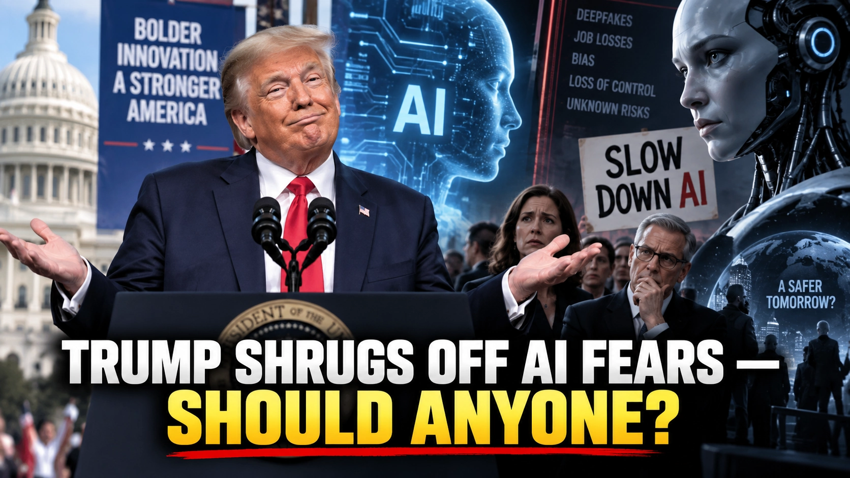 Trump Says AI Fears Are Exaggerated. Should Anyone Believe the Risk Is Overblown?