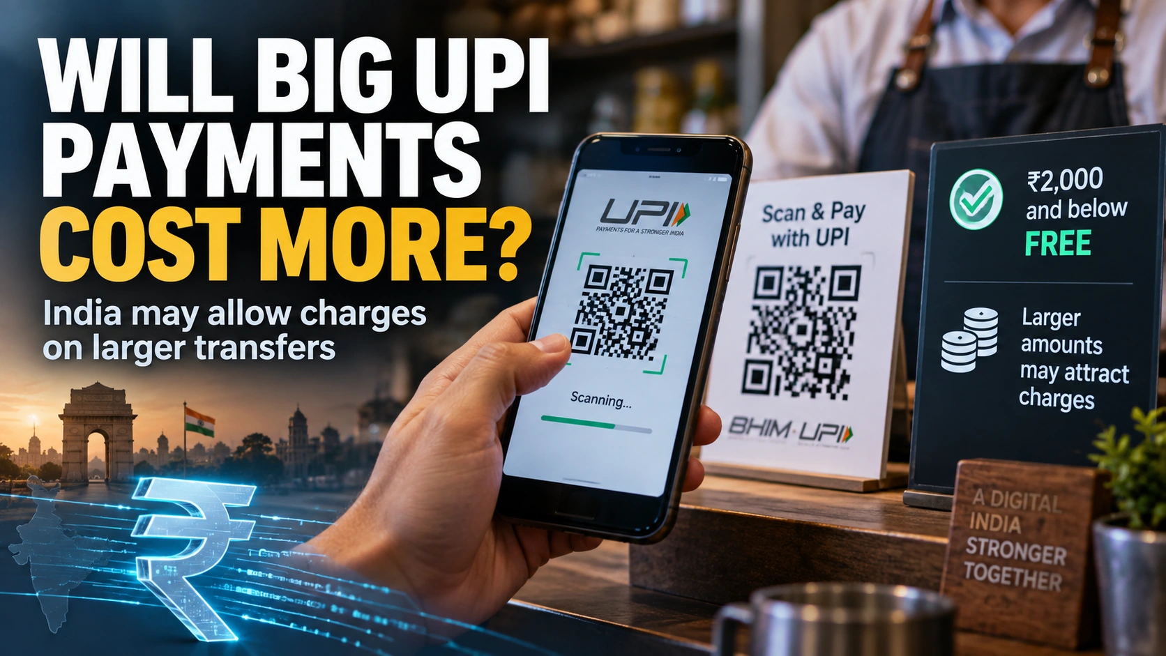 Will Big UPI Payments Cost More? India Opens Door to Charges on Larger Transfers