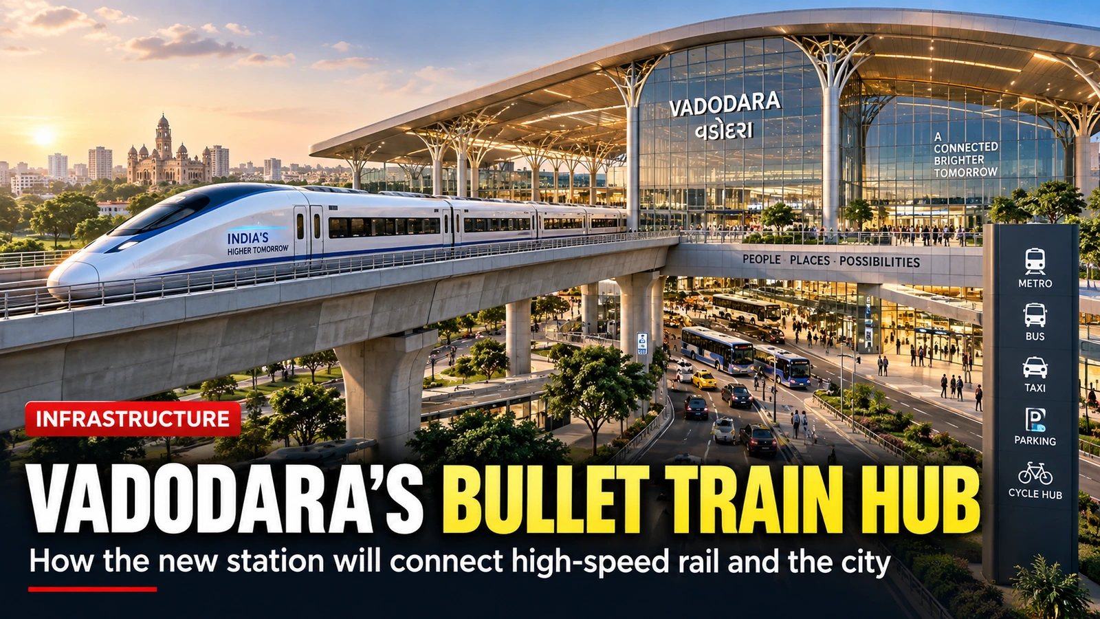 Vadodara’s Bullet Train Station Will Sit Above Platform 7 — How the New Hub Will Connect the City