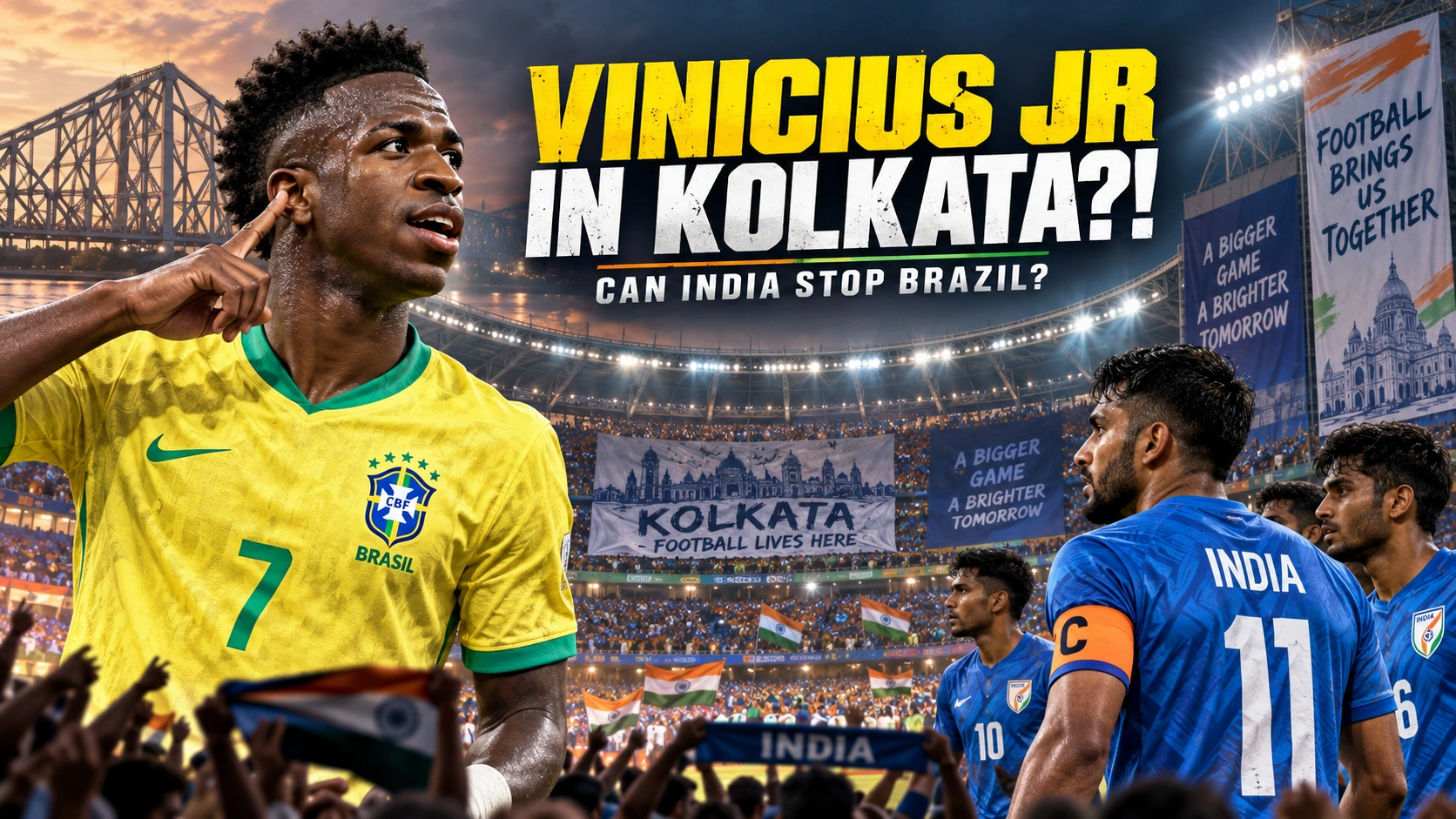 Vinicius Jr in Kolkata? Can India Stop Brazil?