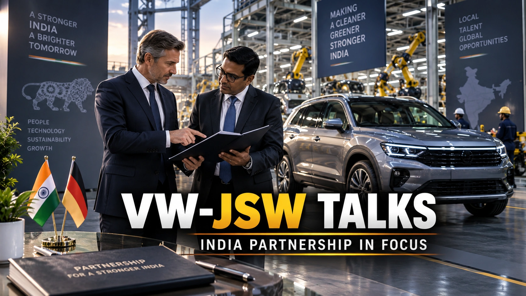 Bilibilii editorial thumbnail for Volkswagen Is Exploring a JSW Partnership in India — What Could Change for Cars, Local Sourcing and Production
