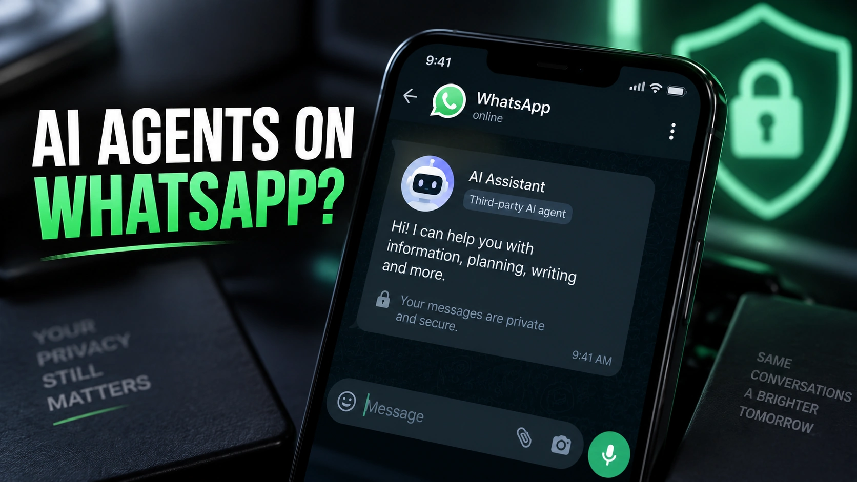 Bilibilii editorial thumbnail for WhatsApp Is Testing Third-Party AI Agents — The Privacy Detail Users Should Notice